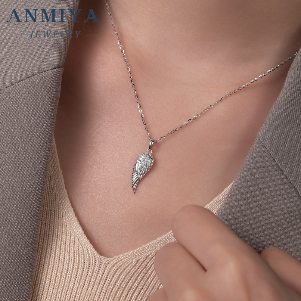 S925 Vintage Feather Shape Pendant, Ideal Gift For Men