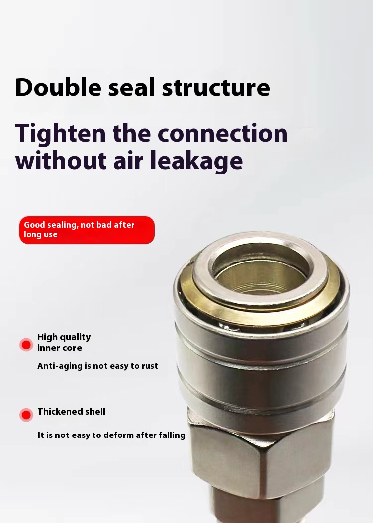 Pneumatic Component Quick Coupler Sh Sp Series Self-Locking Pneumatic Fitting