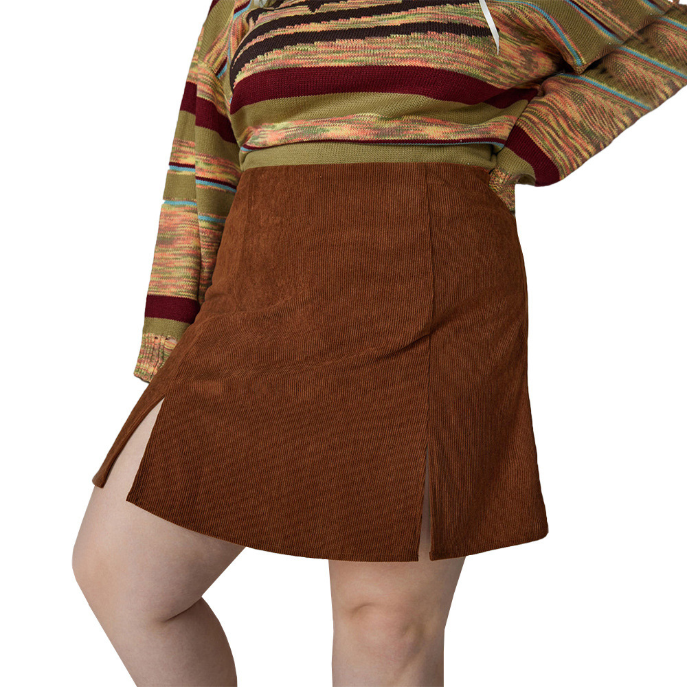 Plus Size Womens Simple and Fashionable Casual Pants Autumn and Winter High Waist Slim Fit Straight Shorts