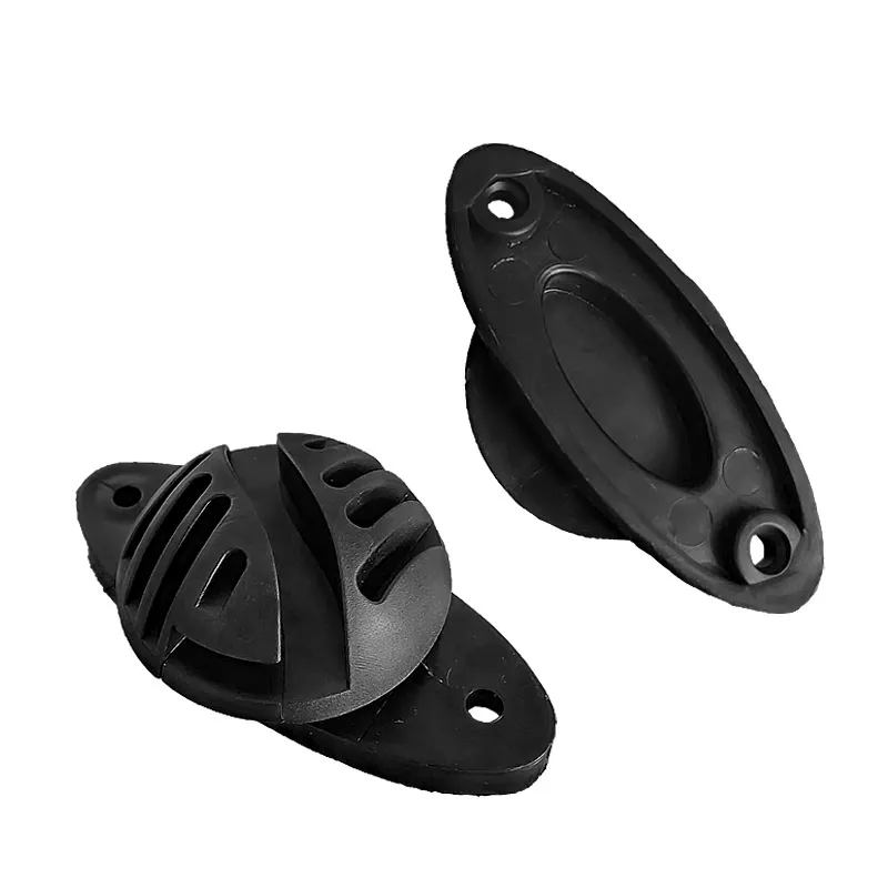 100pcs Black Fence Insulators Electric Fence Wood Post Claw Insulators Accessories Nail-On Polywire insulator
