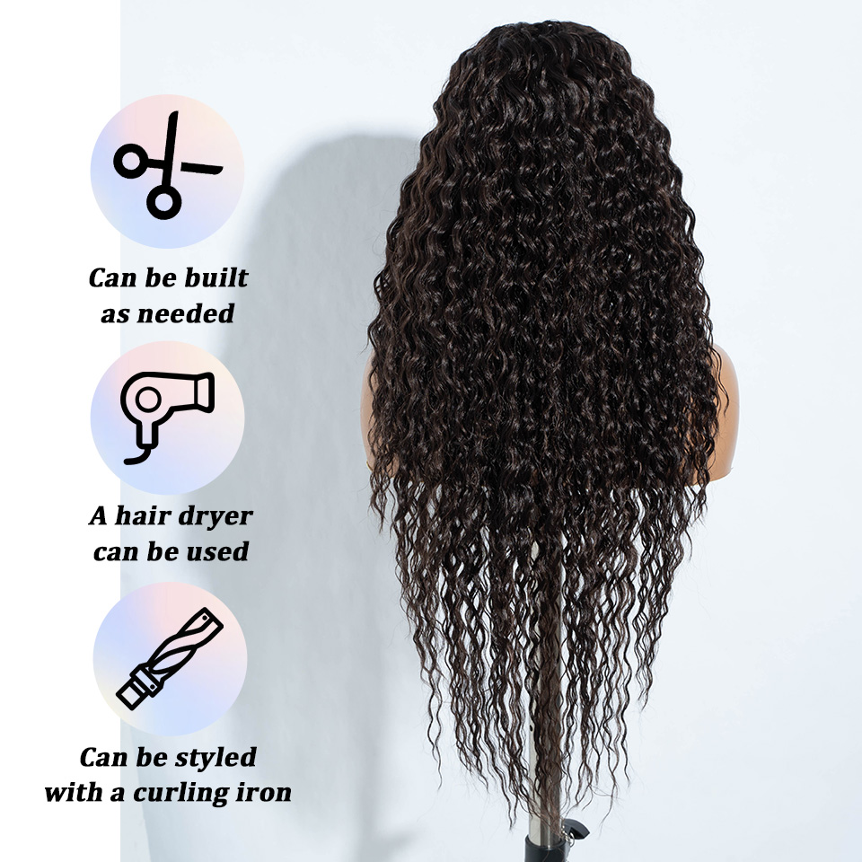 Rebecca Fashion 30 Inch Synthetic Kinky Curly Wigs Omber Blonde Lace Wig High Temperature Fiber Hair For Black Women Cosplay