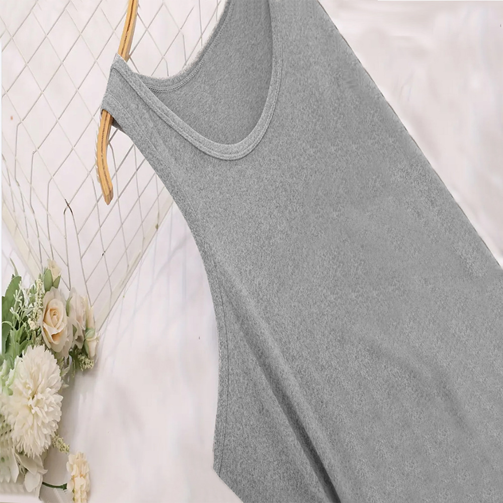 Large Size Womens Casual Simple Dress Can Be Worn Outside in Summer with Loose Camisoles and Long Skirts