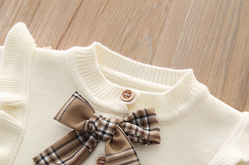 Baby Girl Winter Clothing Sets Autumn Children Knitted Sweater With Skirt Kids 2 Piece Casual Outfits 3-7Y y250607D230