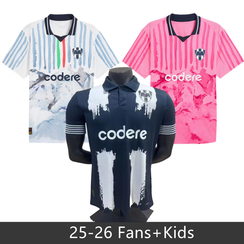 Rayados 2025 MONTERREY Soccer Jerseys 80-Year Anniversary 25 26 home away R.Funes Mori M.MEZA V. men kids kit football shirt Berterame Sergio Ramos Canales Ocampos