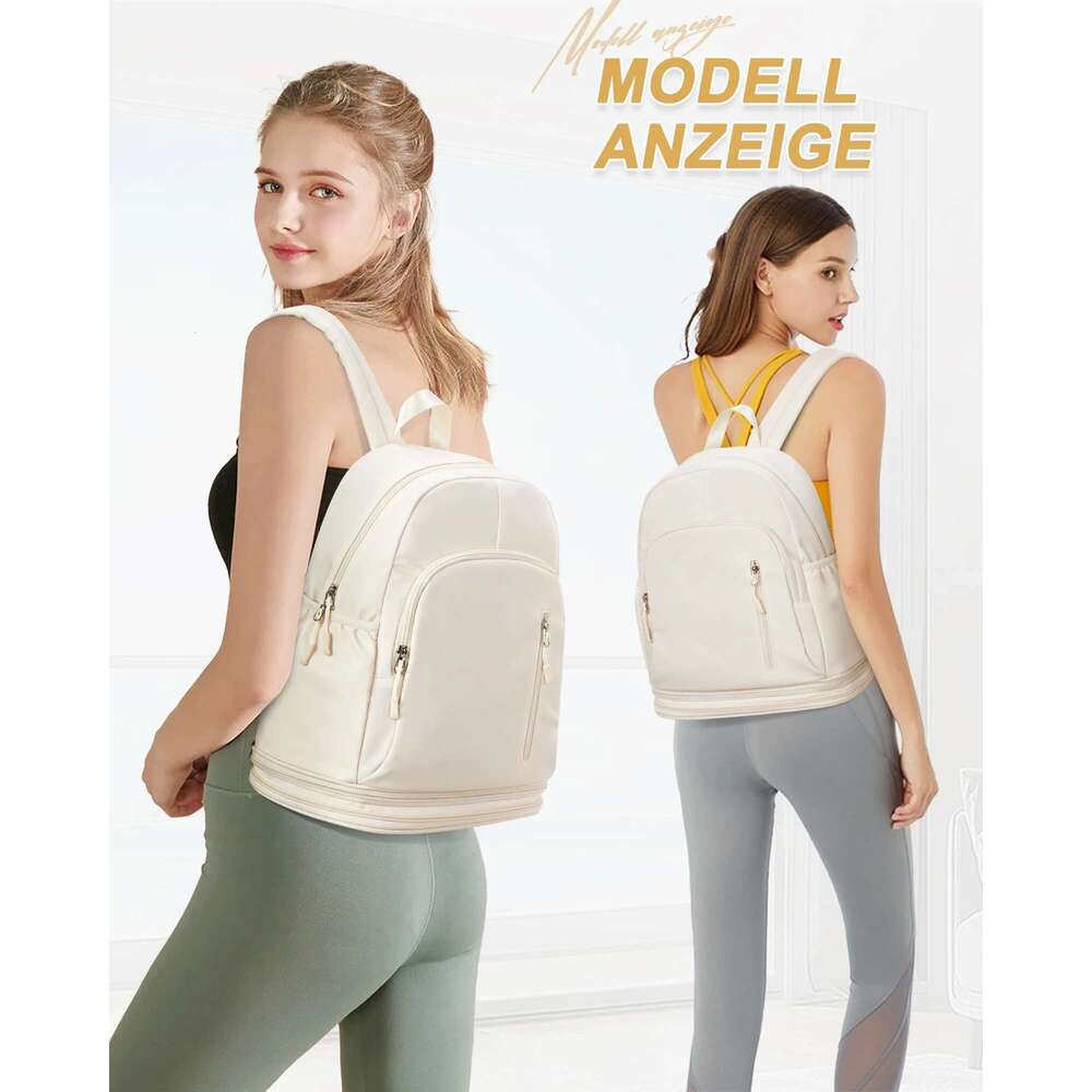 Gym Women, Waterproof Workout with Shoe Compartment & Wet Dry, Lightweight Travel Backpack for Sports Yoga
