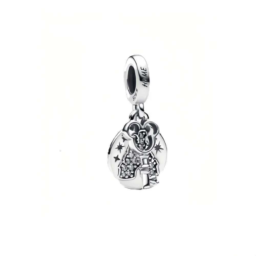 2025 New Mother's Day 925 Sterling silver heart Charms Fit S925 Snake Bracelet For DIY Jewelry Women Gifts