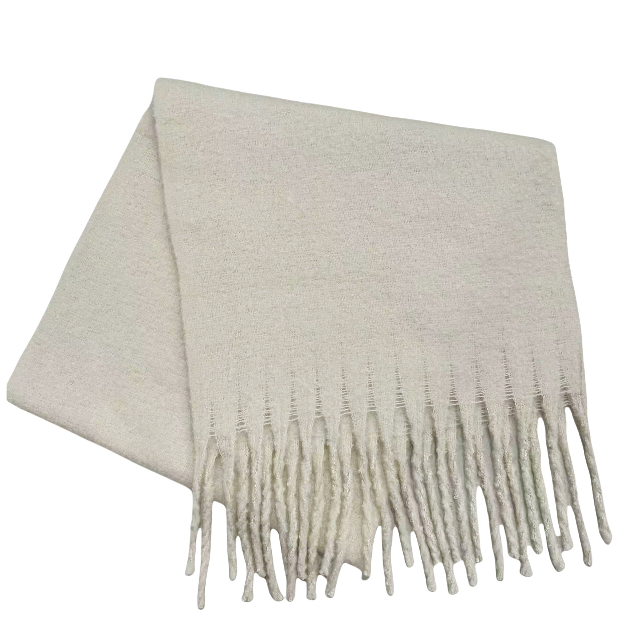 K740 Solid color terry scarf for women, new style for autumn and winter, high-end and versatile, warm neck scarf and shawl for dual use