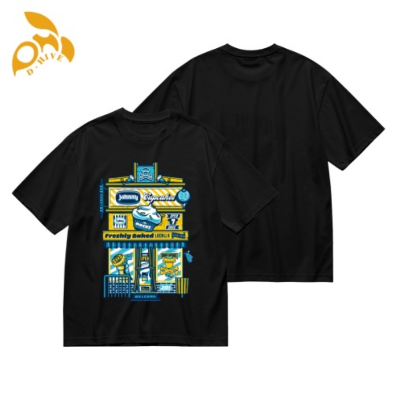 Free Shipping Designer Oversize Top Men's Women's shirt Short Sleeve Round neck Customized 200g Men's hot stamping T-shirt - front outd