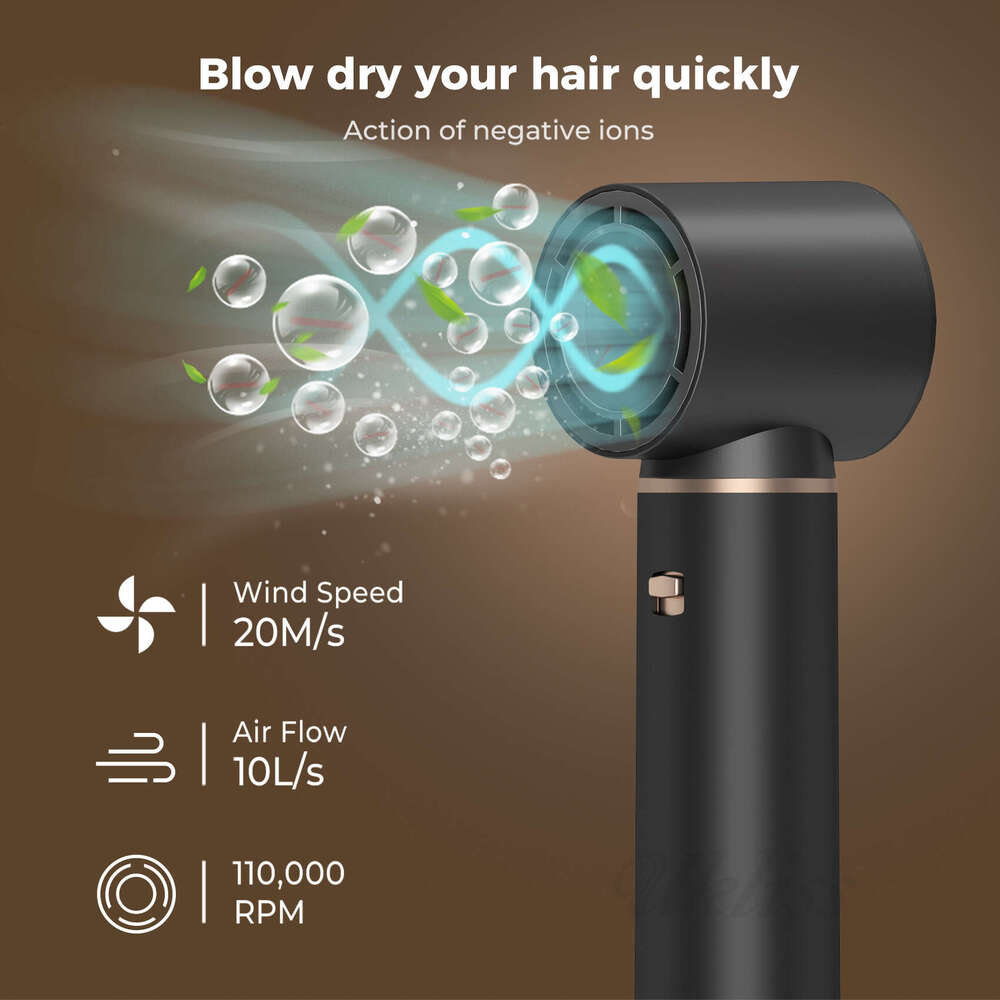New 5-in-1 Curling Iron Noise Reduction Comb Hot Air Brush Curler Styling Negative Ion Multifunctional Hair Dryer
