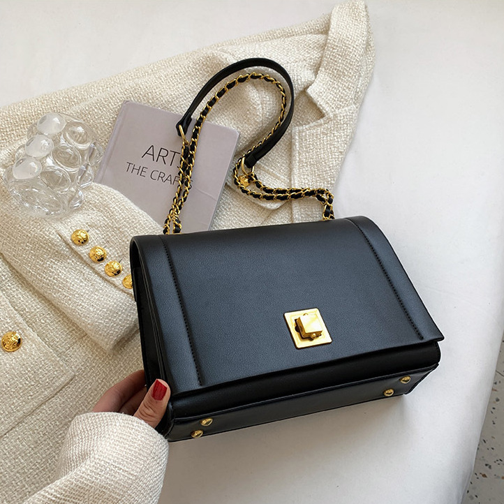 2025 Free Shipping Designer Women's Bag New High-end Exquisite Small Square Shoulder Bag Fashion Chain Lock Shoulder Crossbody Bag Casual Shoppin