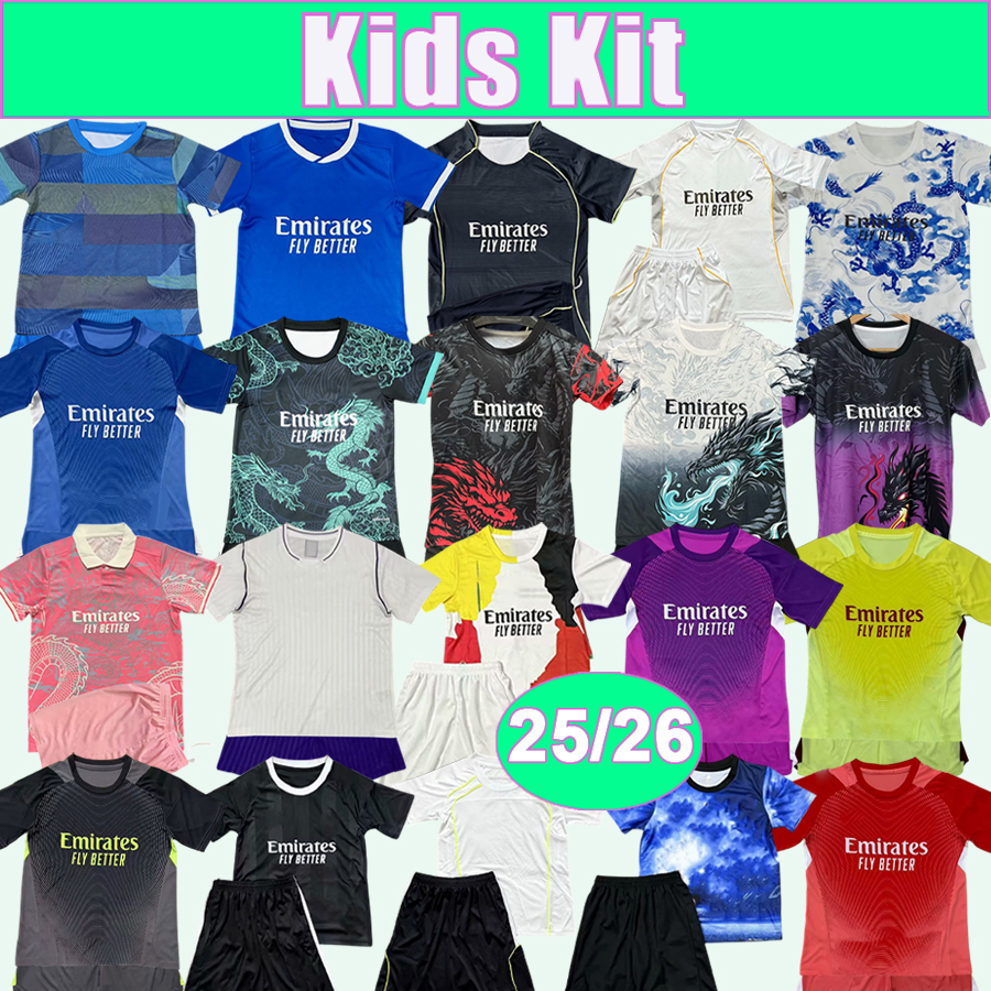 25 26 MBAPPE RODRYGO Kids Kit Soccer Jerseys BRAHIM ARDA GULER VINI JR. ALABA ENDRICK Home Away 3rd Goalkeeper Special Joint Version Football Shirts