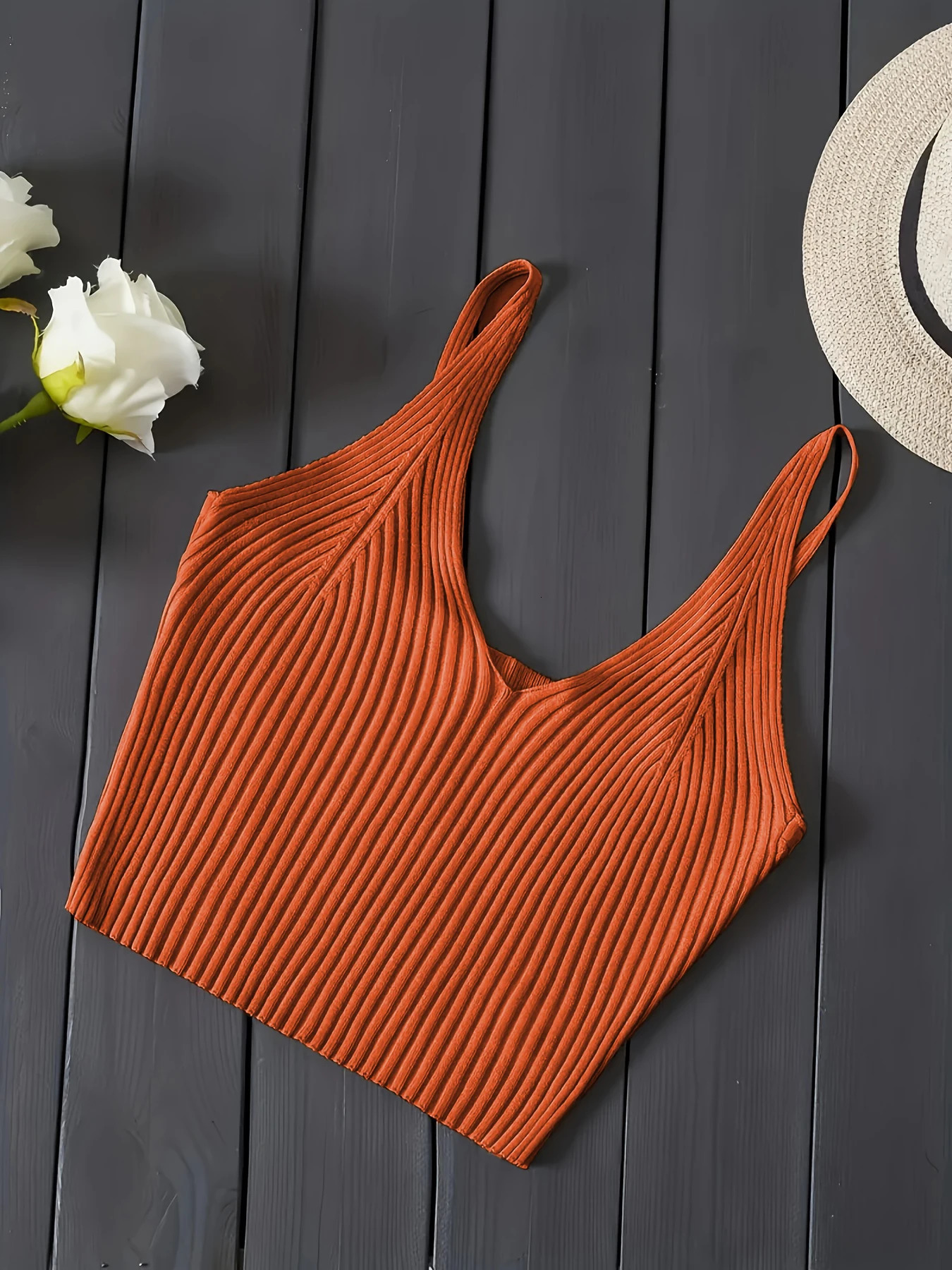 Sexy Crop Tops Knit Halter Tank Top Women Summer Camis Backless Camisole Fashion Ribbed Tube Female Sleeveless Cropped Vest 250506