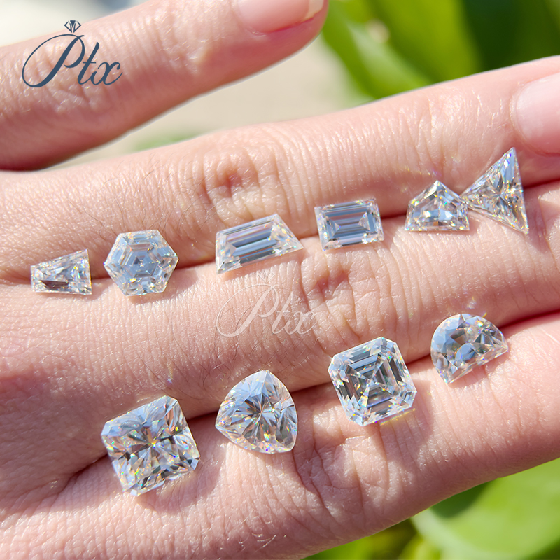 Round Brilliant Cut Loose Moissanite Stone 100% Pass Diamond Tester D Color 8 Heart 8 Arrow GRA Certified VVS1 Lab Created Moissanite for Jewelry Maki