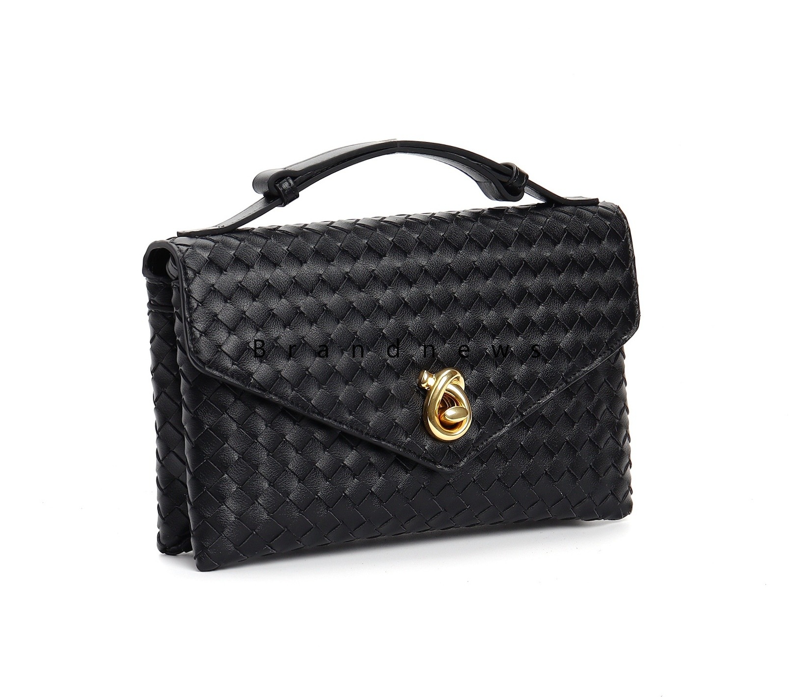 Real Shoulder Bags Lock Crossbody Leather Top Handle Knot Closure Handmade Envelope Style Wallet Designer Sling Bag Purse Clutch 3194