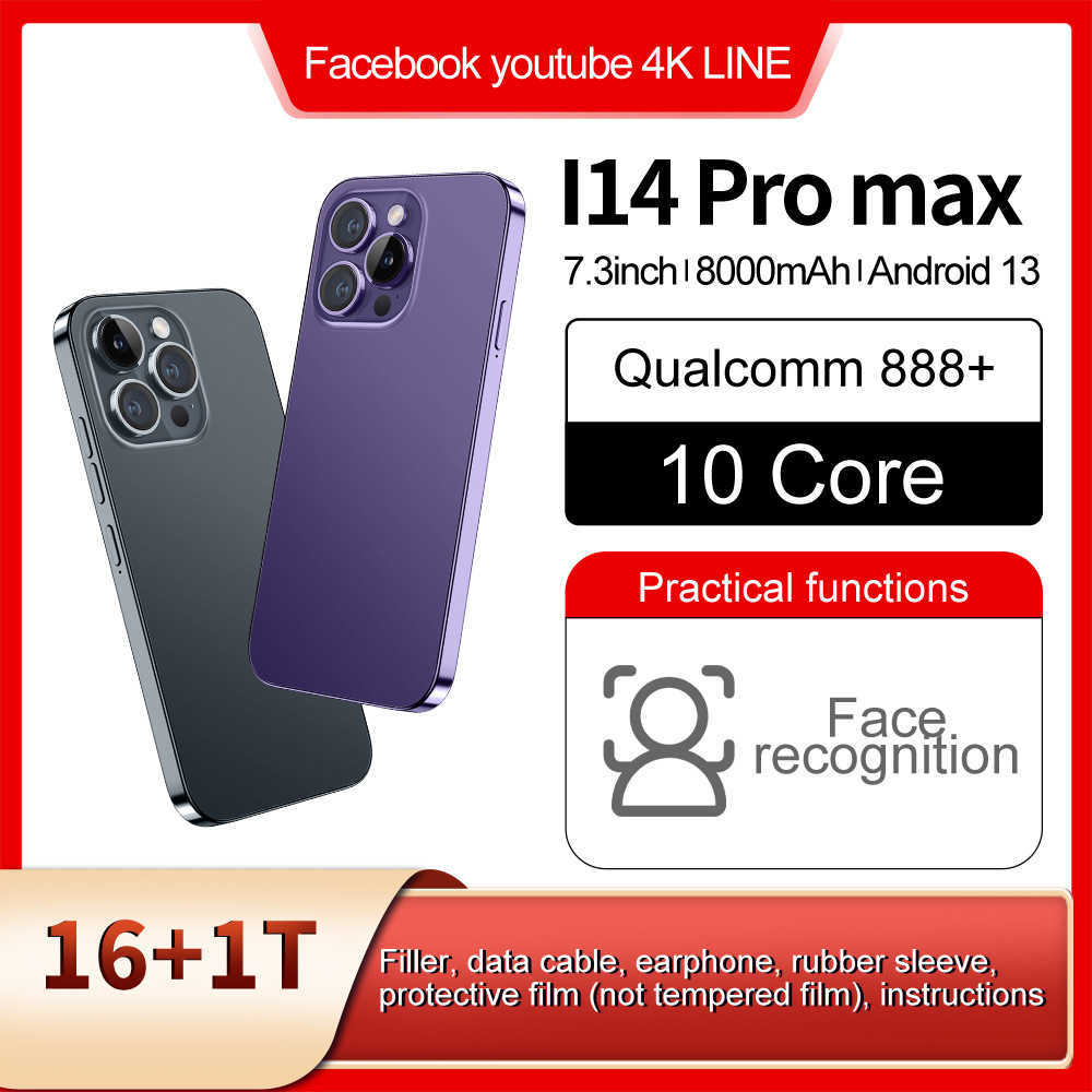 Smartphone i15 Pro Max true 4G all-in-one 7.3 large screen 13 million pixels (2+16) R250516