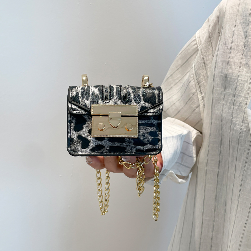 2025S Designer New Exquisite Mini Square Trendy Printed Fashion Chain Shoulder Crossbody Small and Stylish Women Bag