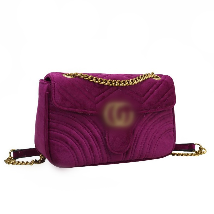 Fashion Designers Flap Retro Womens Clutch Purses Underarm Shoulder Bag Velvet Leather Messenger Crossbody Ladies Handbags Chain Hobo Hasp Tote Heart Bags 1732