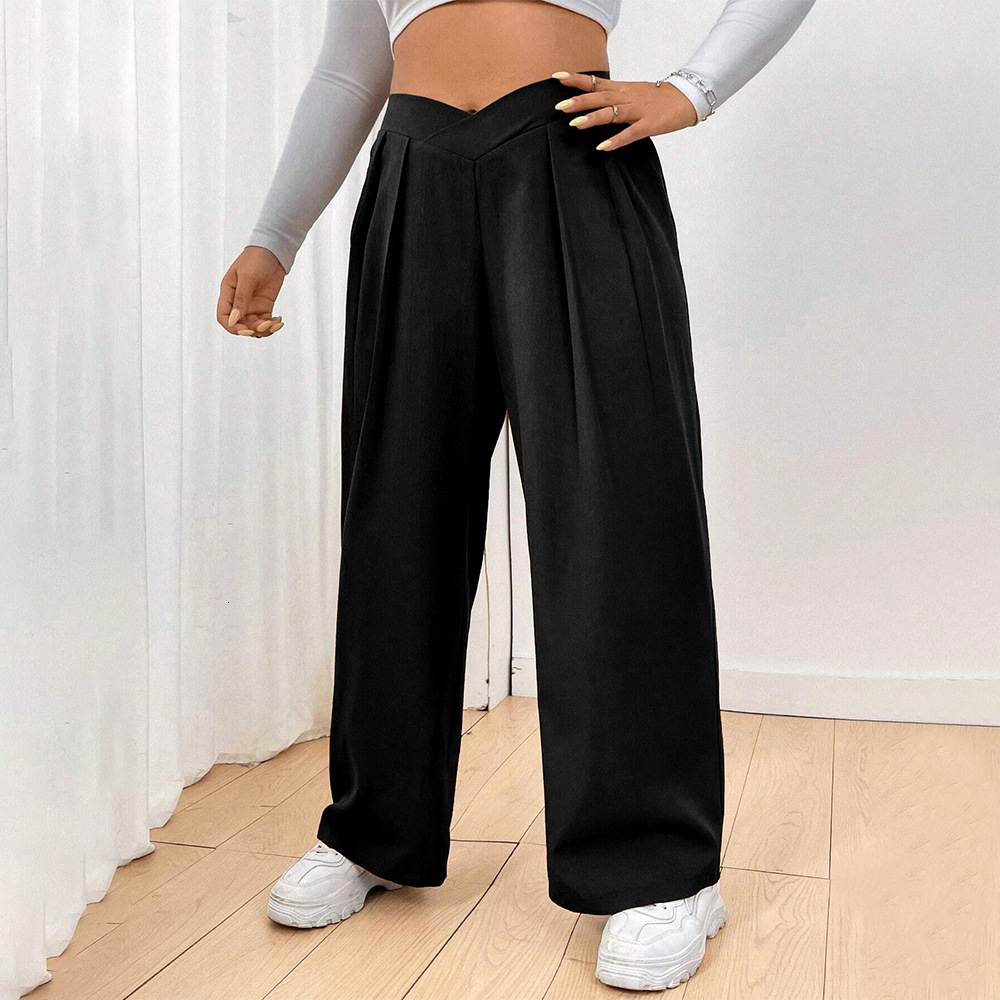 Womens Loose Casual Pants Comfortable Home Pants Solid Color Casual Wide Leg Sports Pants