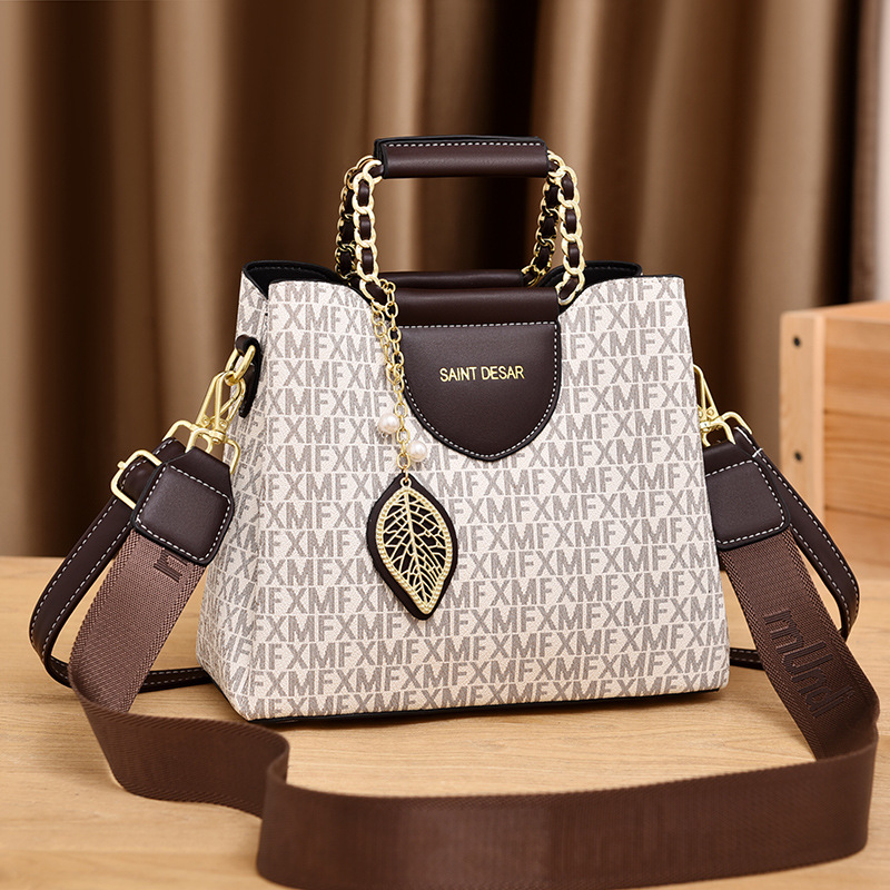 Women's handbag new fashion printed handbag women's handbag crossbody bag large capacity bucket bag