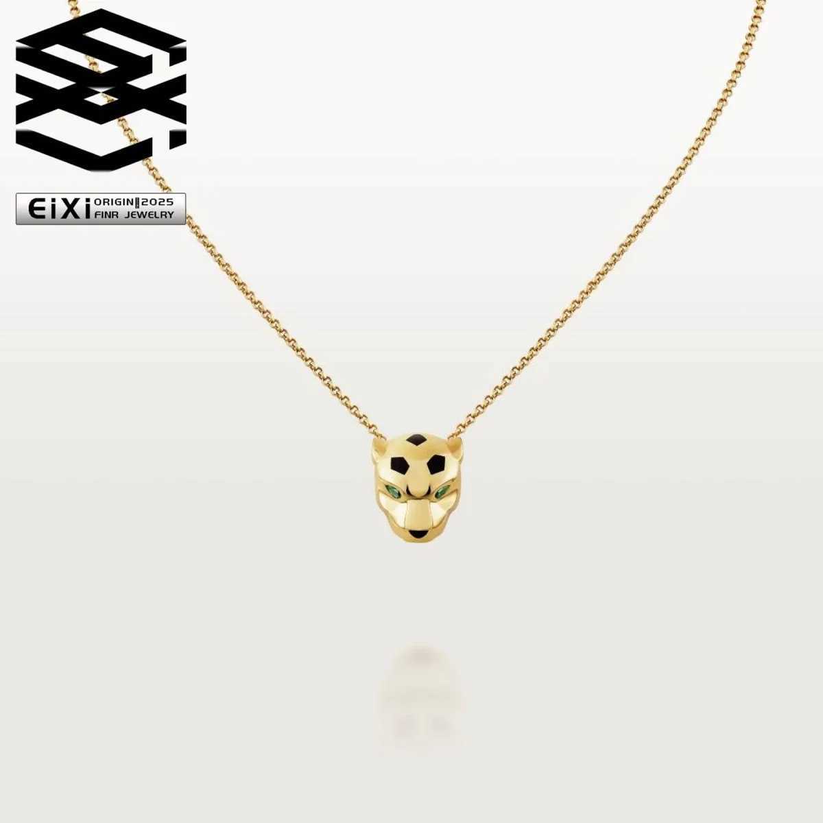 Fashion Trend S925 Leopard Zircon Necklace Pendant High End Party Workplace Versatile Jewelry Gift Box - Birthday Gift X250516