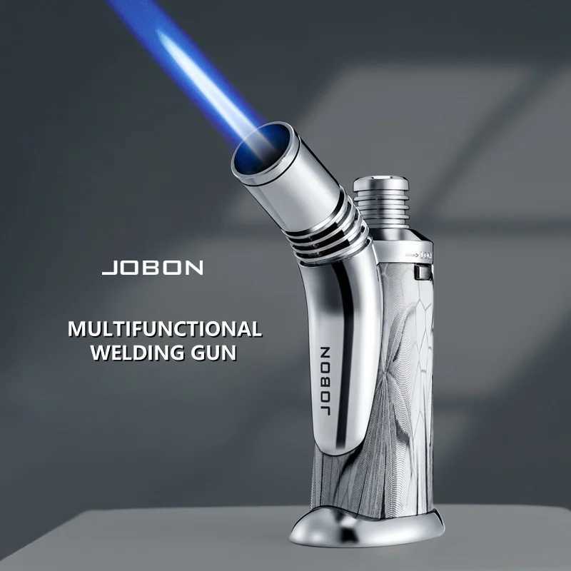 JOBON Multi-function Welding Gun Butane Gas Lighter Outdoor Windproof Blue Flame Turbine Torch Jet Lighter Cigar BBQ ToolsT250516