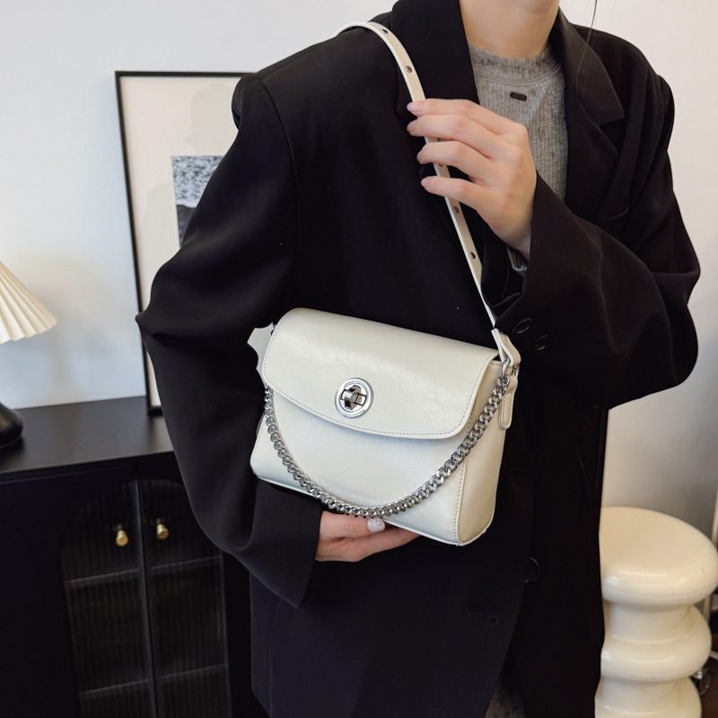 2025S designer super popular women new niche design armpit chain small square high-end sense shoulder crossbody bag