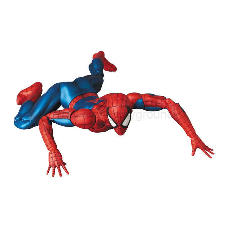 Disney Mafex 075 Spiderman Action Figure 16cm High Quality Spider Man Multiple Accessories Model Doll Toys Collection Gifts W20250516