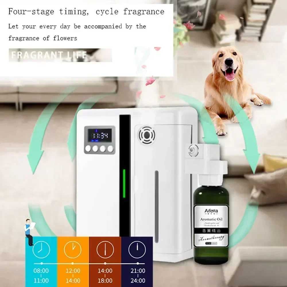 Scent Machine Aroma Diffuser Wall Mounted Hotel 160ML Aroma Diffuser With Fan Inside For Large Area Hotel Lobby Home Fragrance W250516
