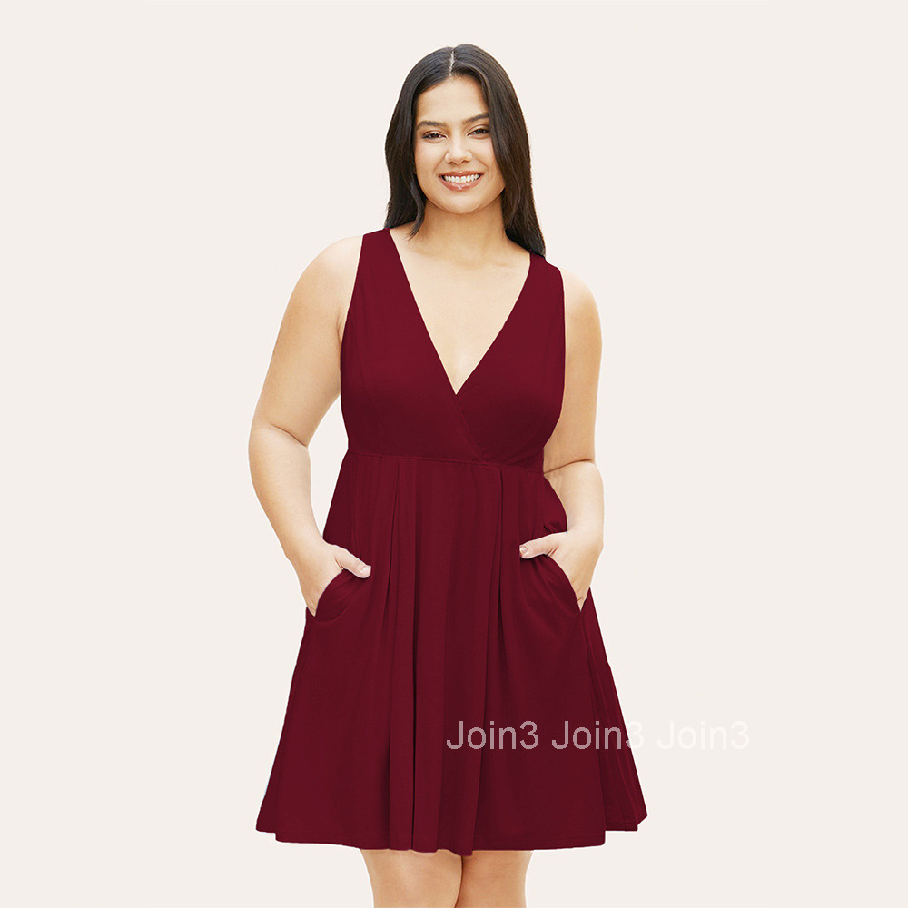 Large Size Womens Elegant Style V-neck Dress Summer New High Waisted Pullover A-line Mid Size Skirt for Children