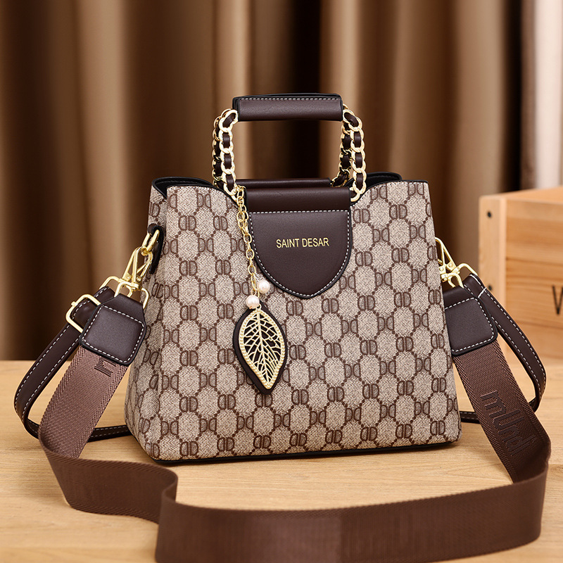 Women's handbag new fashion printed handbag women's handbag crossbody bag large capacity bucket bag