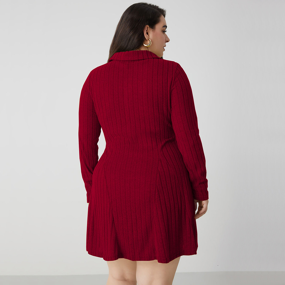 Womens Clothing Queen Commuting Style Red Dress Autumn/winter Fashion Versatile A-line Short Skirt