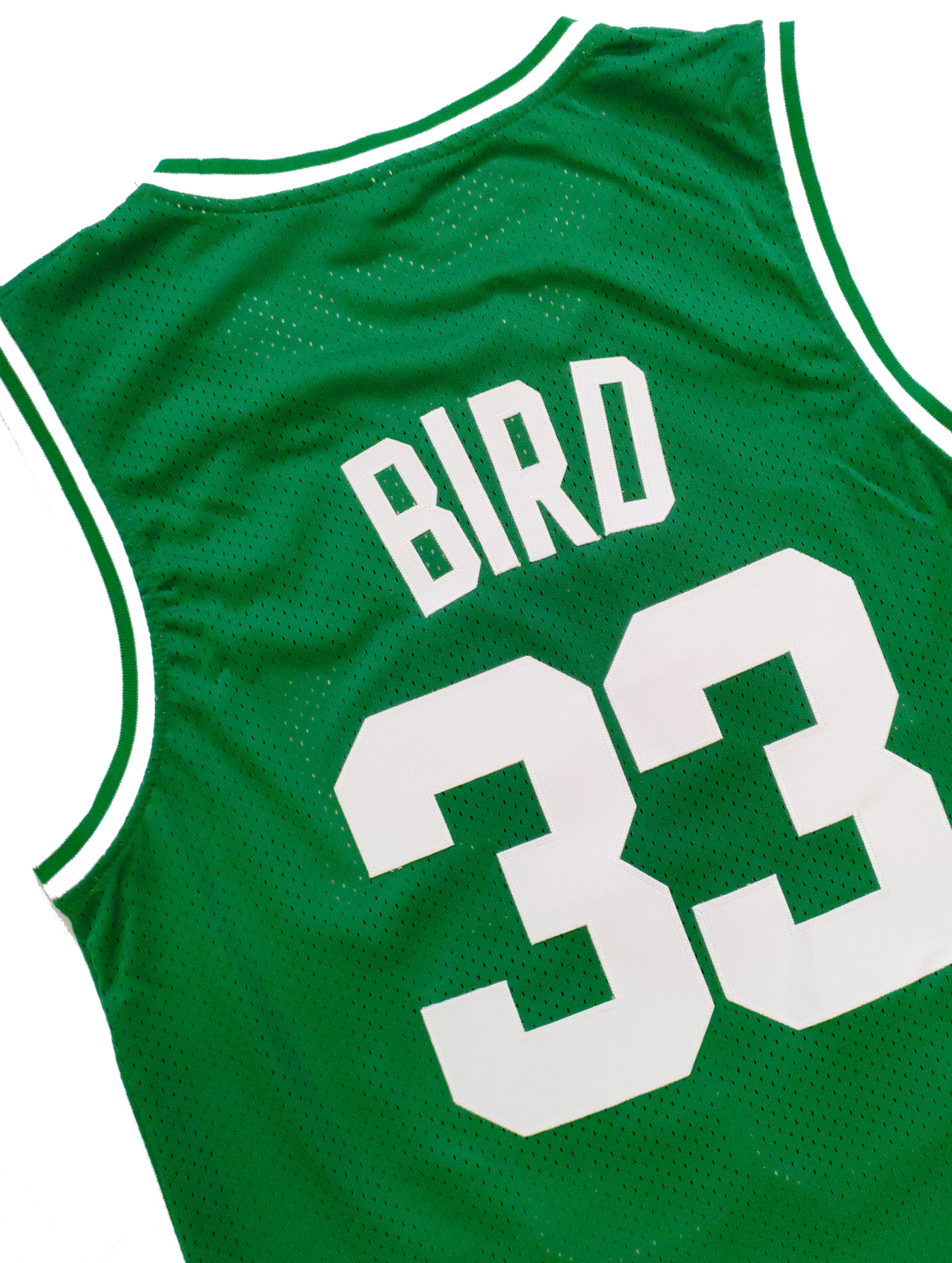 In Stock Basketball Jersey 7 Brown 33 BIRD 100% Stitched Fast Shipping Embroidered Letter Number Design White Green