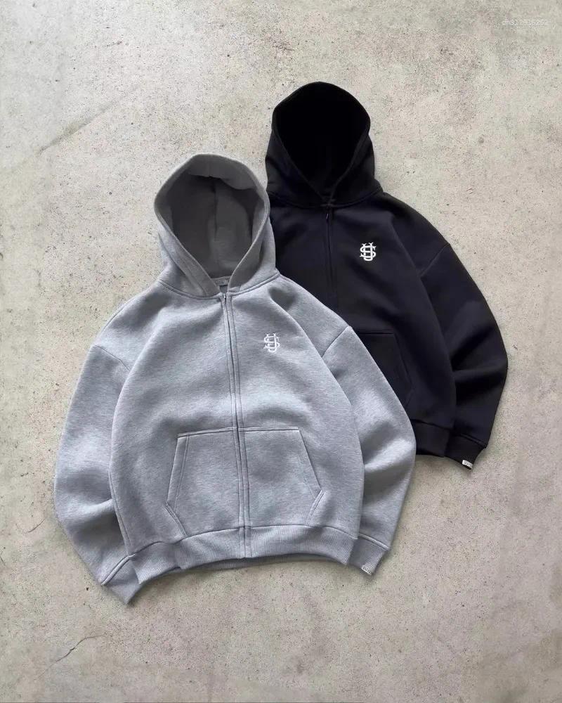 Men's Pants Y2K Fashion Jogger Sweatpants Loose Embroidery Labeled Open Leg Wide Trendy Pocket Couple Straight Hoodie