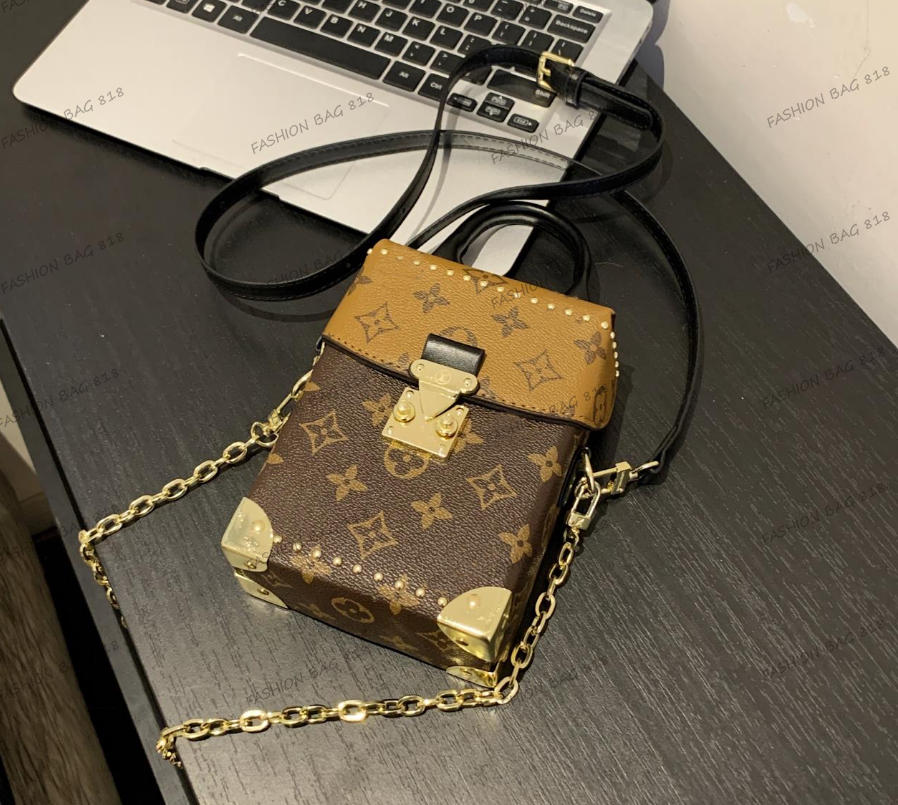 SCamera Box Tote Bag Designer Bag Luxury Bag Hard Trunk Bag Valisette Jewelry Crossbody Handbags Expensive Top Mirror Quality Lady Shoulder Bags Black Totes