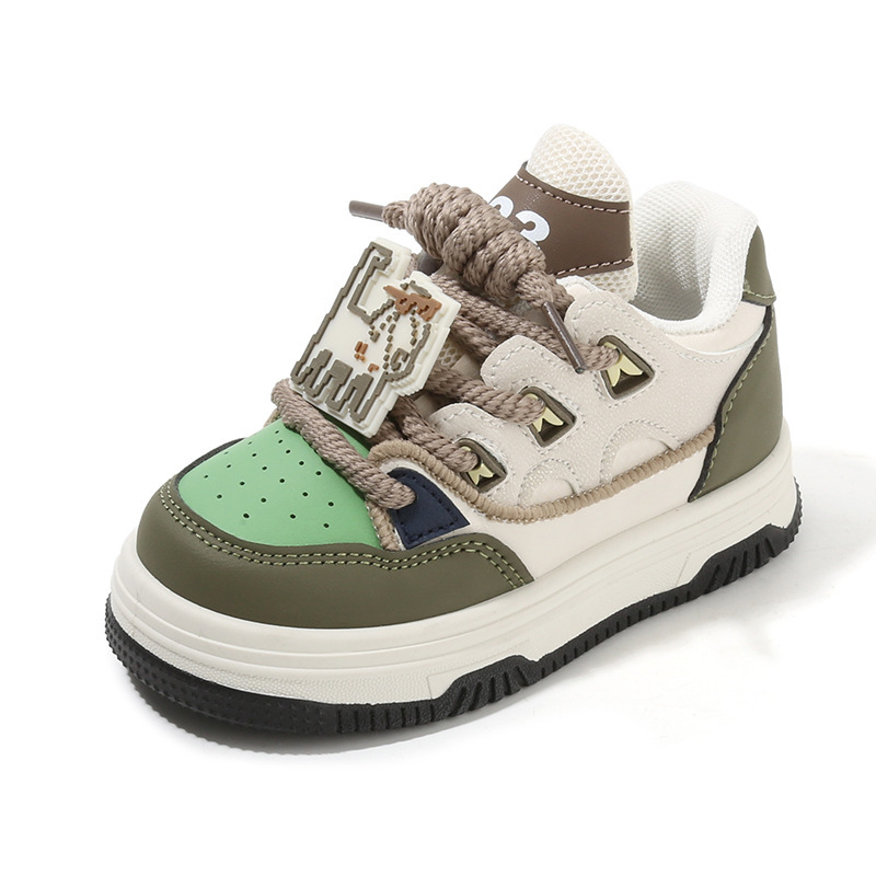 Toddler's Fashion Cartoon Casual Sports Shoes Kid's School Running Walkfashion Sneakers Child Trendy Board Shoes Sizes 5.5C-1Y W0659