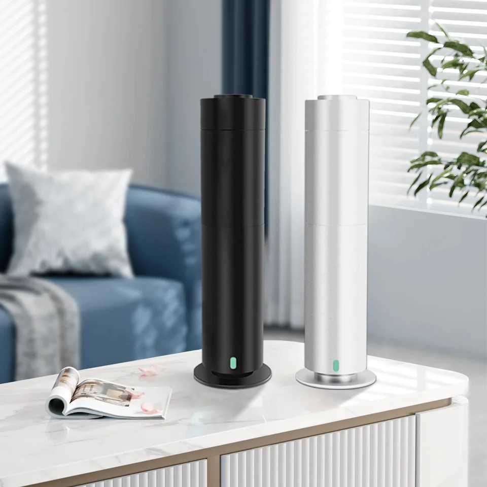 120ml Remote-Controlled Modern Metal Tower Aroma Diffuser Machine Stylish Scent Diffuser with Remote Control W250516