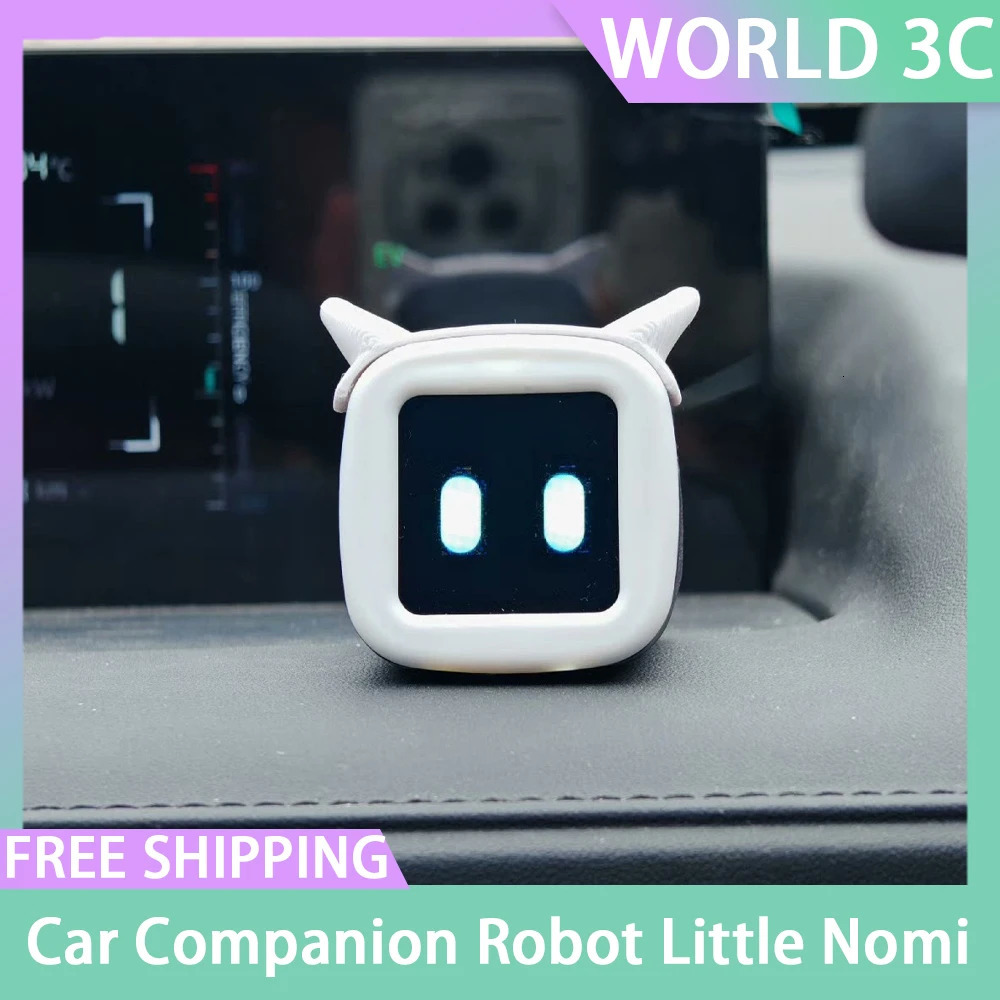 Car Companion Robot Little Nomi Mini Robots Car Emotion Type-C Charging Car Cute Robot Accessories Car Decoration Customize Gift 250515