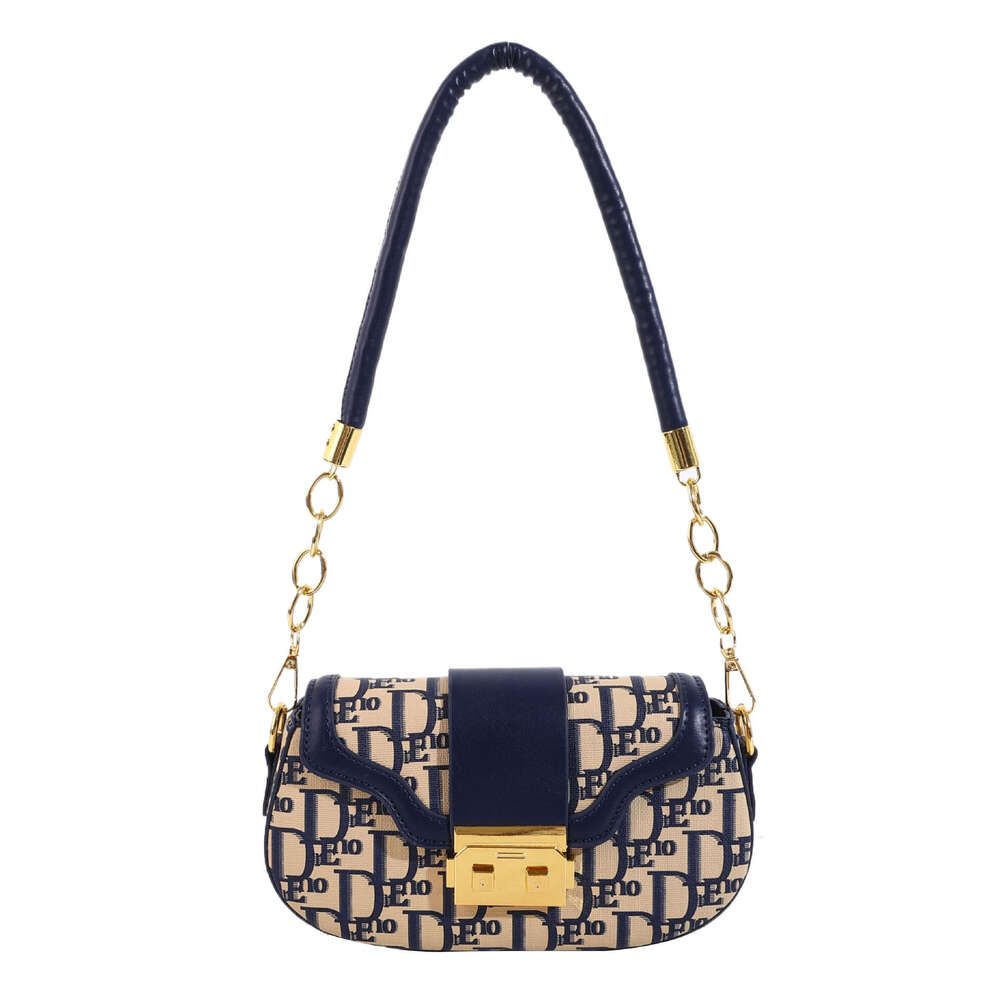 D Family Saddle Women's 2024 New Underarm Trendy Crossbody Handheld Embroidered Bag, Small Bag