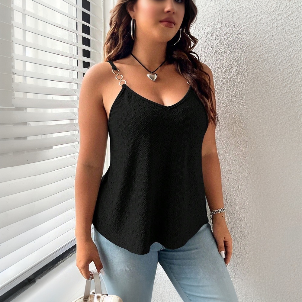 2025 New Camisole Vest for Spring and Summer Simple and Sexy Spicy Girl Wearing Sleeveless Top for Outerwear
