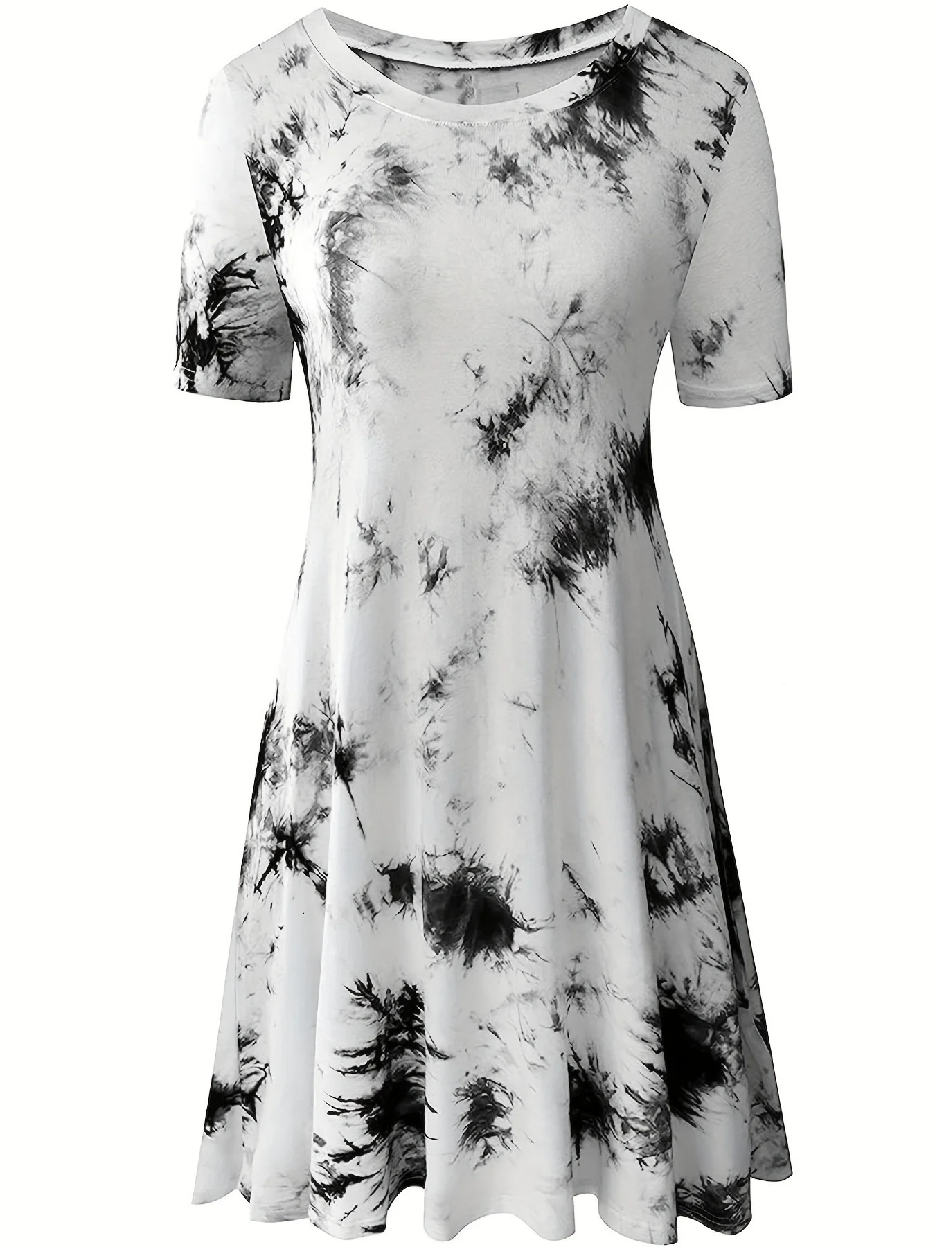 Womens Plus Size Woven Slim Fit Dress 250506