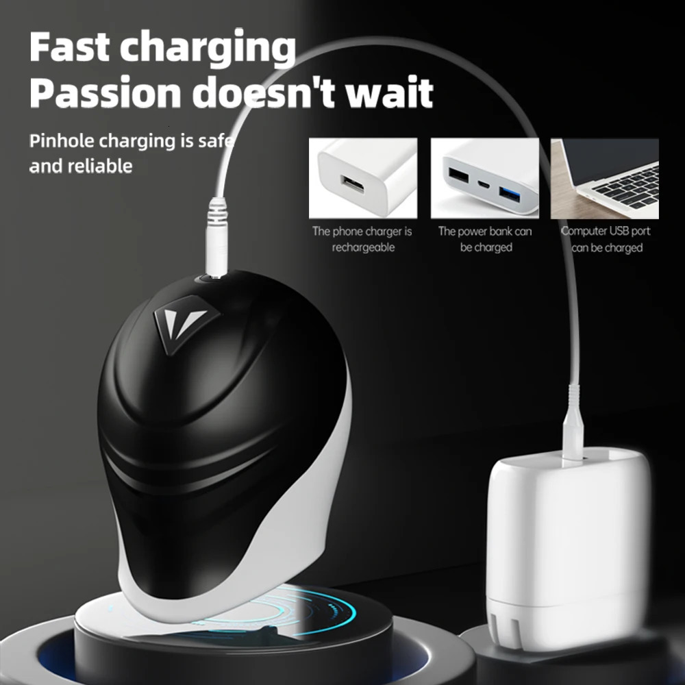 Male Masturbator Glans Massager Stimulator Vibrators For Men Glans Trainer Penis Cock Exerciser Delay Ejaculation Sex Toys 250515
