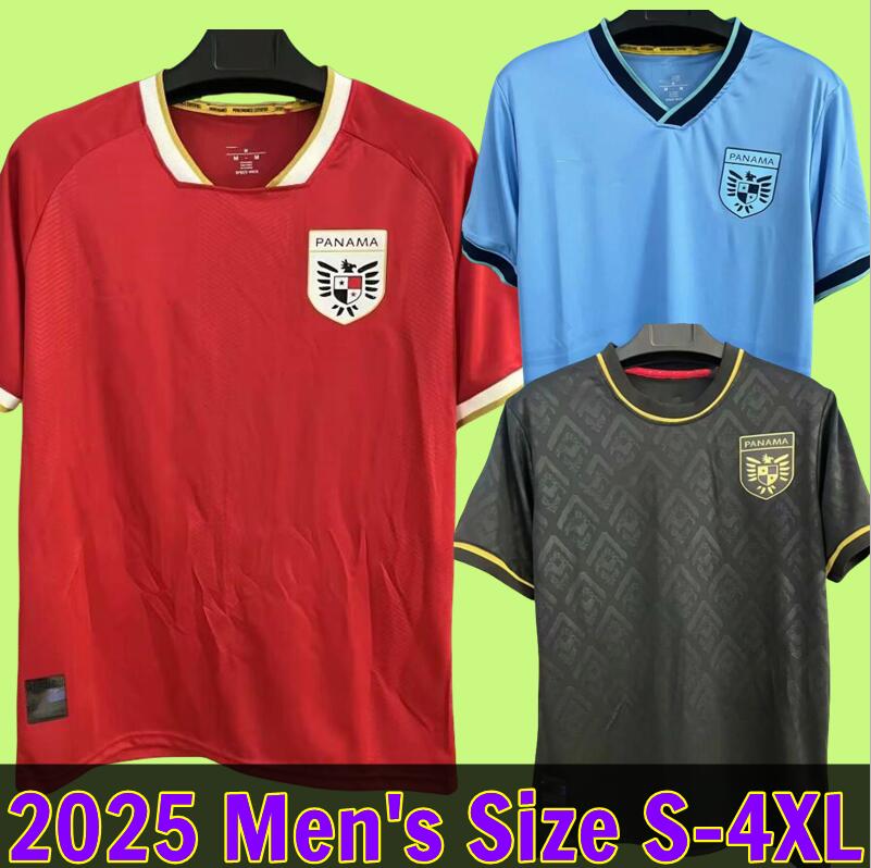 3XL 4XL 2025 Panama National Team Soccer Jerseys COX TANNER 25 26 Black CARRASQUILLA GODOY Home Red Away White Mens Football Shirts