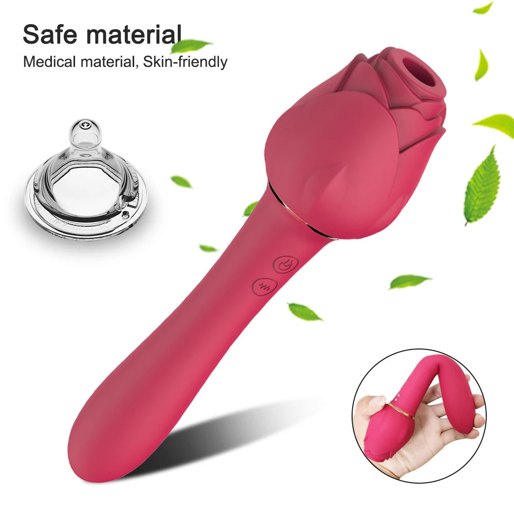 Sucking Rose-Vibrator Female Clitoris Sucker Vacuum Stimulator Vaginal Massagers Adults Goods Vibrating Sex Toy for Women 250515