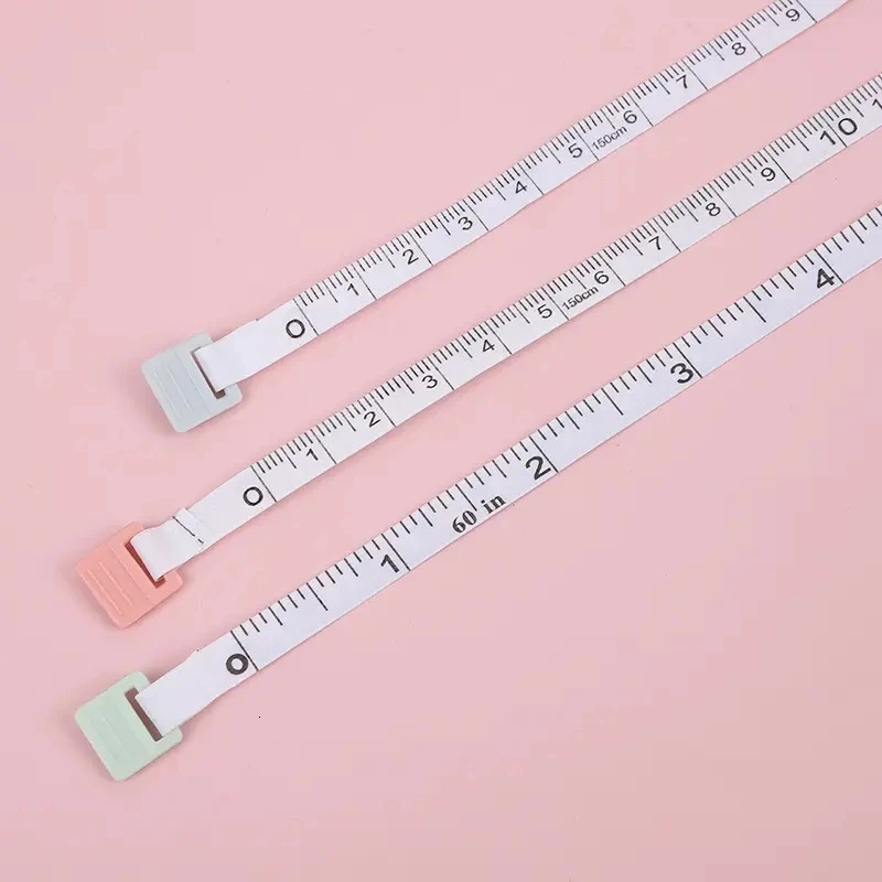 1.5Meter Soft Tape Measure Scale Body Sewing Flexible Tailor Ruler Centimeter Inch Portable Retractable Self-Lock Measuring Tape 250516