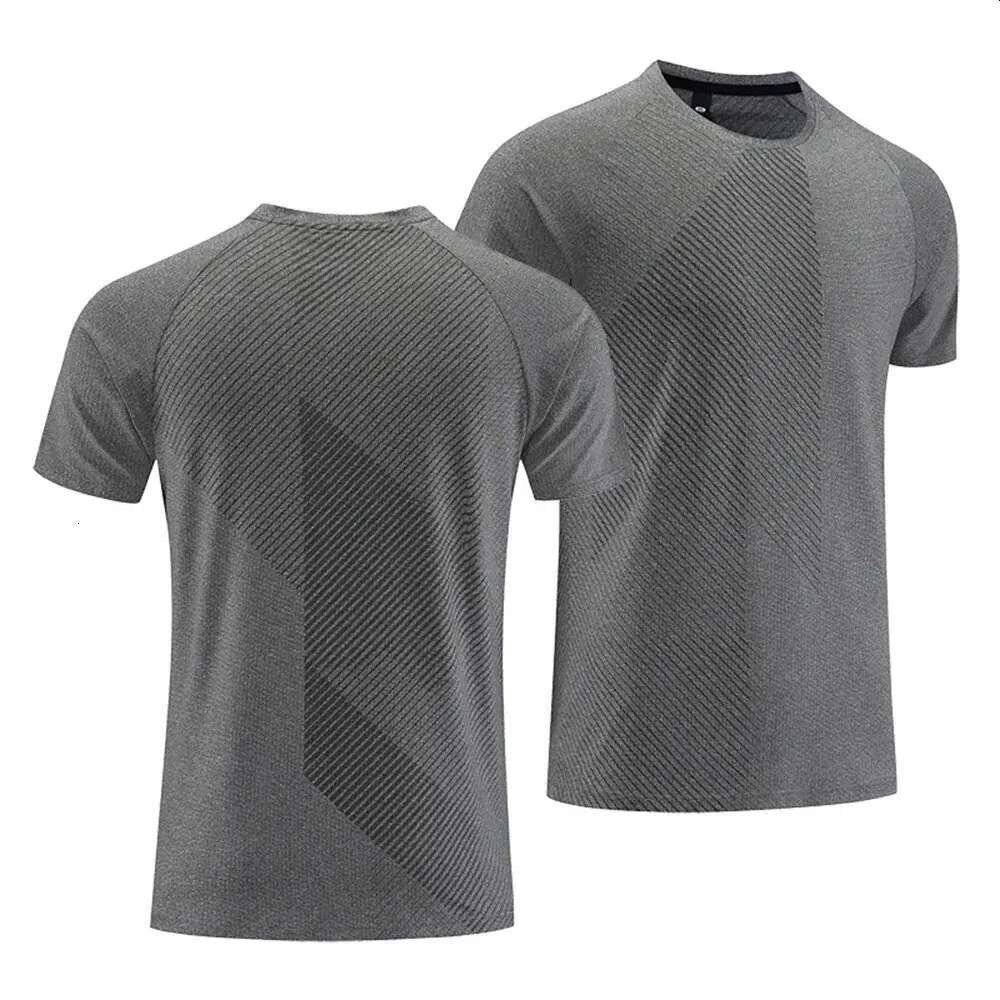 Quick Drying Mens Running Tshirt Fiess Sports T Shirt Gym Training Tees Breathable Jogging Casual Sportswear Unisex Tops 240816 designer bag