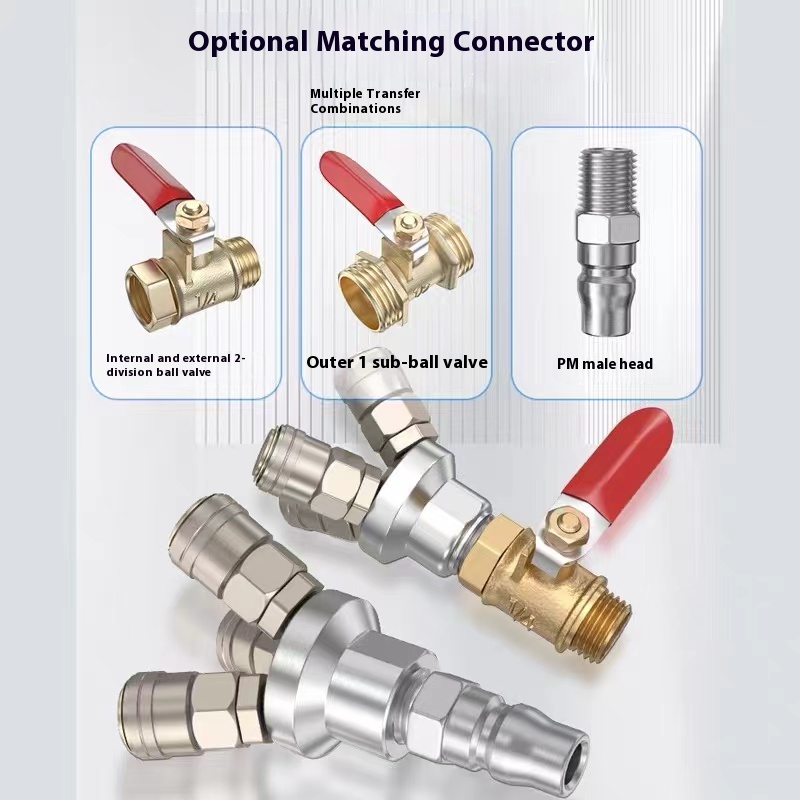 Pneumatic Component Quick Coupler Sh Sp Series Self-Locking Pneumatic Fitting