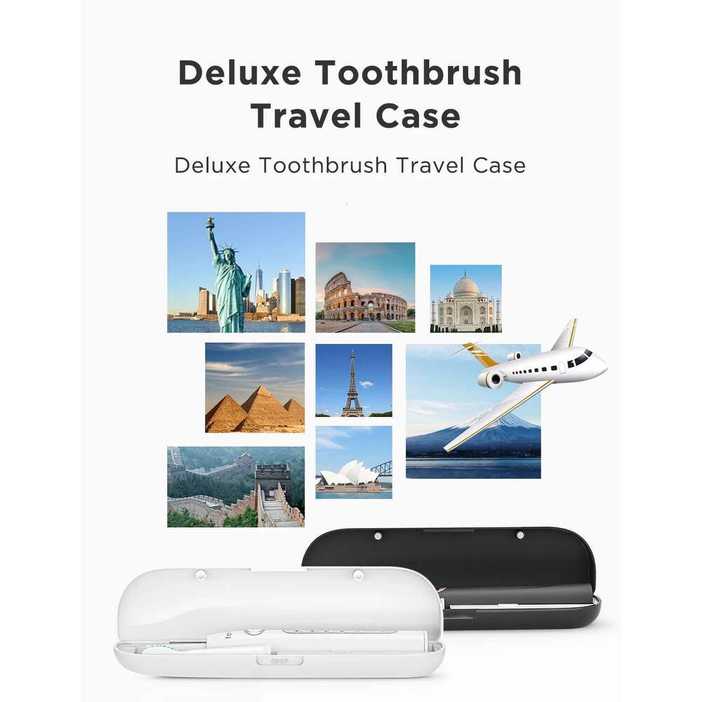 Fairywill Sonic Electric Toothbrush FW-507 set USB Charge Toothbrushes case for Adult with tooth brush Heads 5 Mode Smart Time