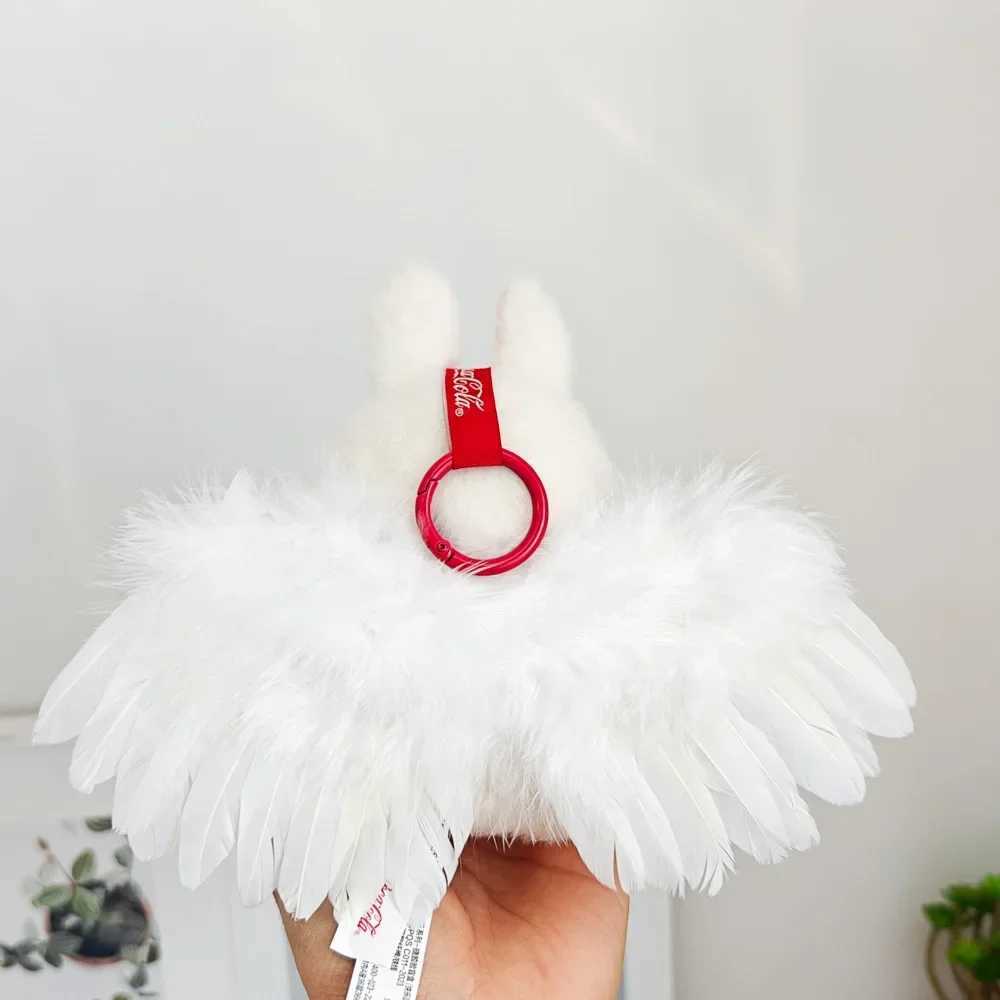 Labubu Black/White Wearable Feather Wings Dolls Clothes Outfit Accessories for 15-17cm DIY Mini Dolls Clothing Girl Gift Z250516
