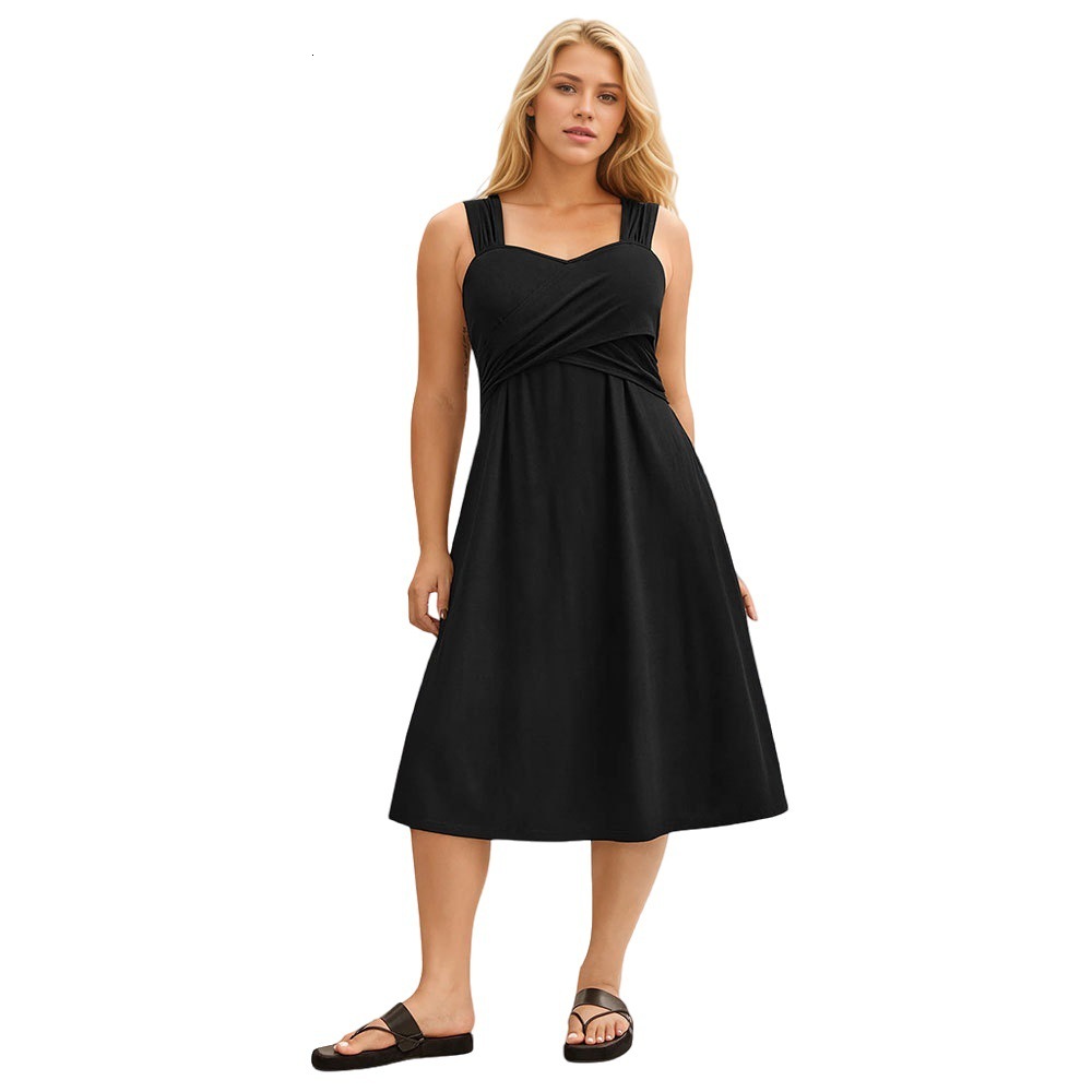 Plus Size Womens Clothing Elegant Fashionable Versatile Casual High Waist Slimming Jumpsuit Long Skirt