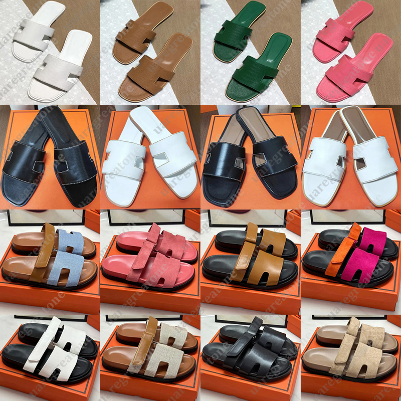 Designer Sandals Flat Slides Slippers Women Sliders Slipper Black White Brown Patent Womens Ladies Sandal Slipper